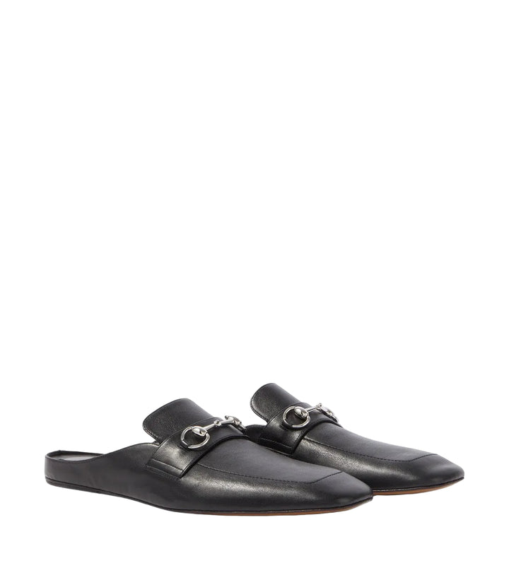 Gucci Ragazzo Horsebit Leather Mules