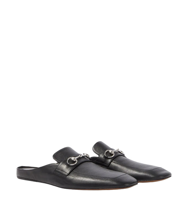 Gucci Ragazzo Horsebit Leather Mules