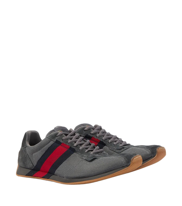 Gucci Tempo Suede-Trimmed Sneakers