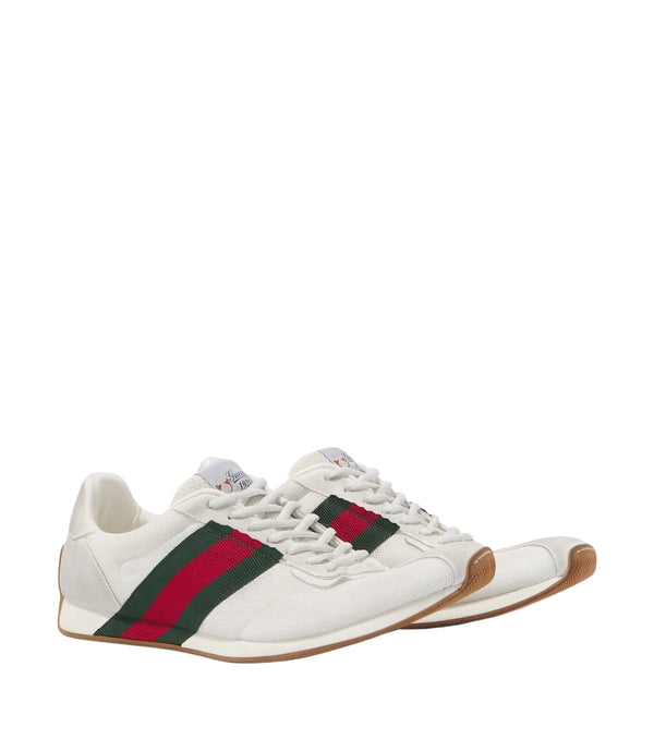 Gucci Tempo Suede-Trimmed Sneakers