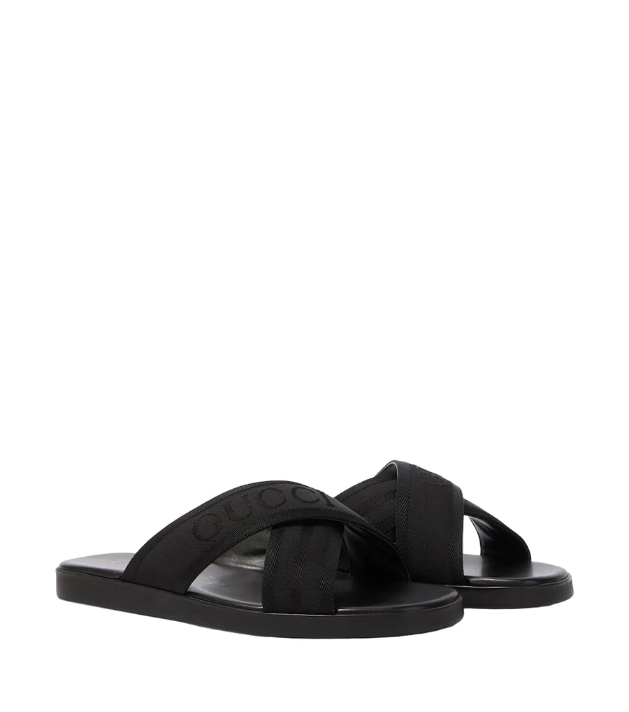 Gucci Logo jacquard sandals