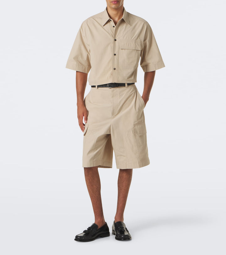 Bottega Veneta Cotton Twill Cargo Shorts