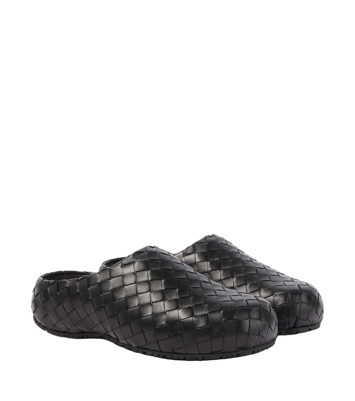 Bottega Veneta Klog Intrecciato leather mules