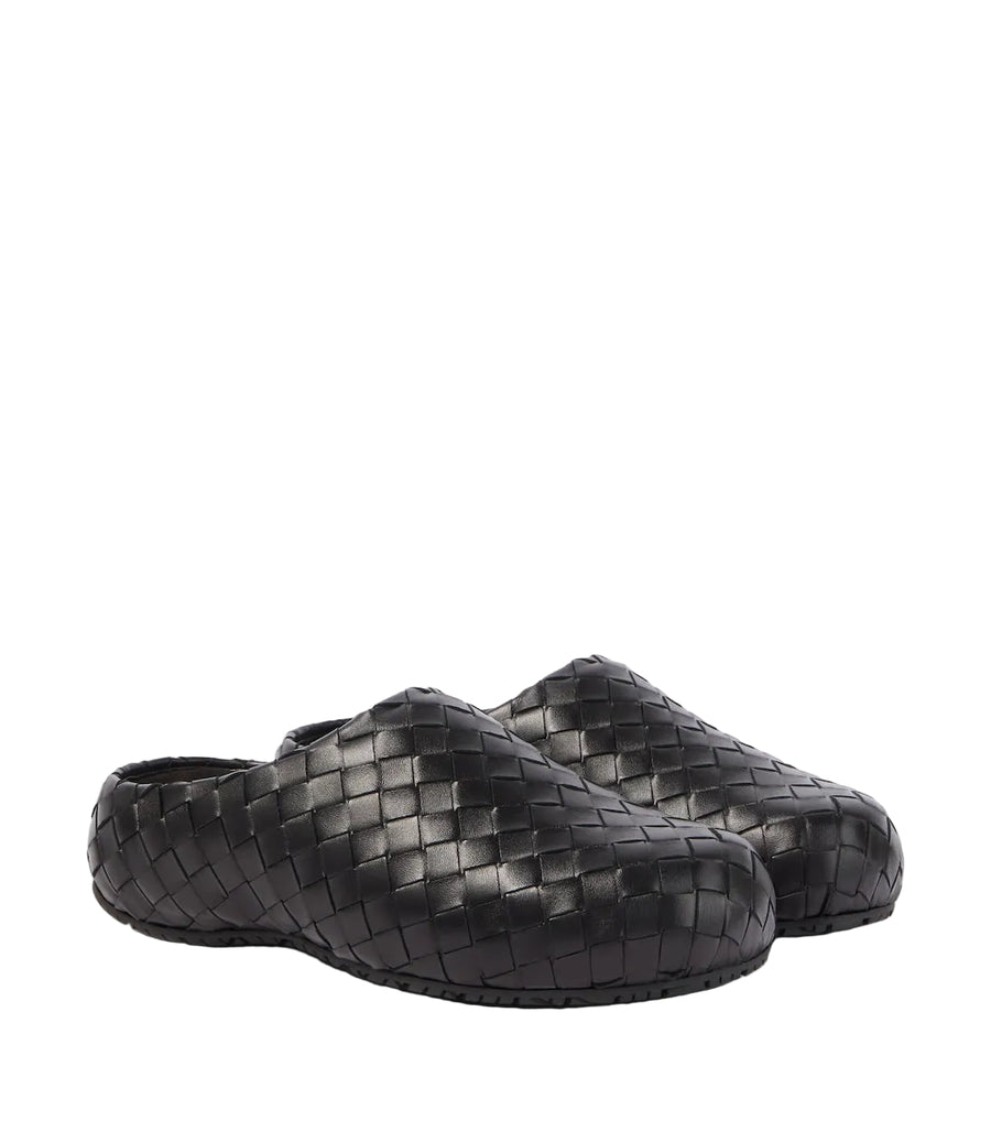 Bottega Veneta Klog Intrecciato leather mules