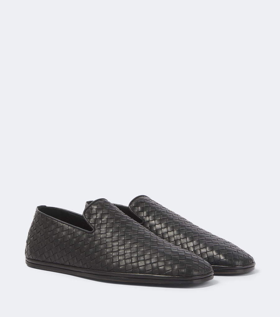 Bottega Veneta Palazzo Intrecciato leather slip-on shoes