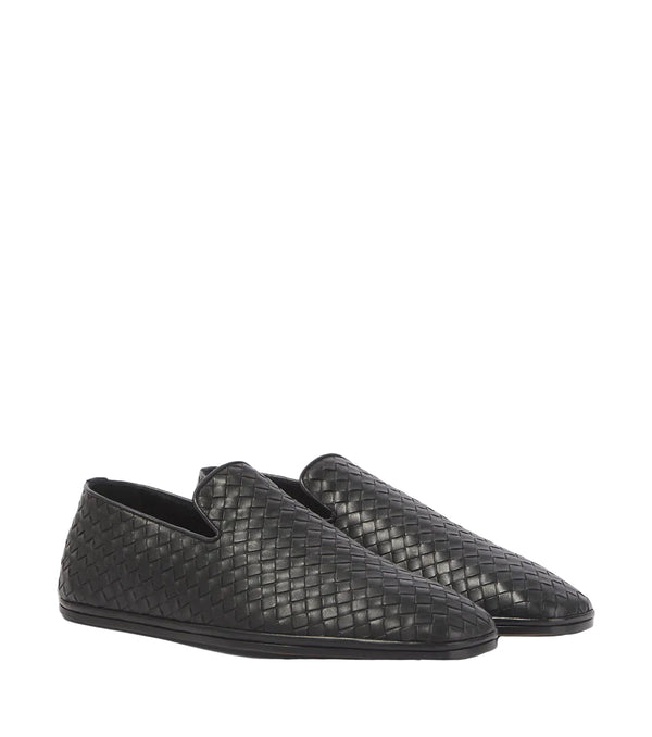 Bottega Veneta Palazzo Intrecciato leather slip-on shoes