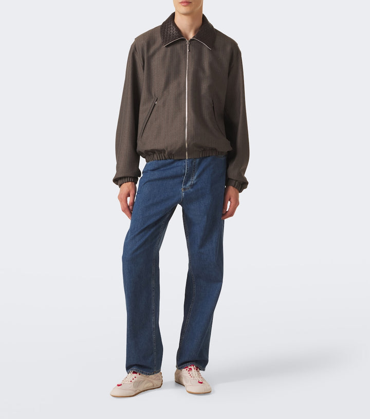 Bottega Veneta Orbit Flash Suede-Trimmed Sneakers
