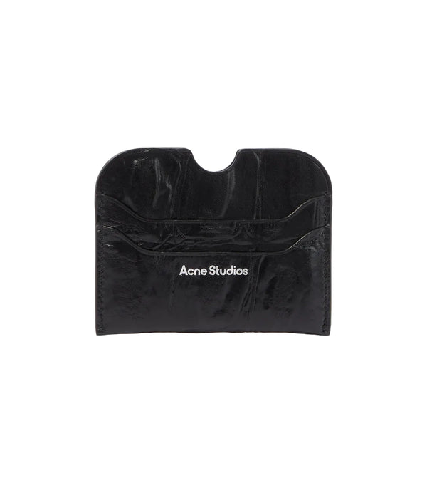 Acne Studios Croc-effect leather card holder