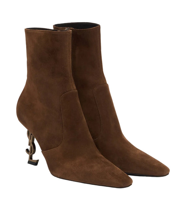 Saint Laurent Opyum Suede Ankle Boots