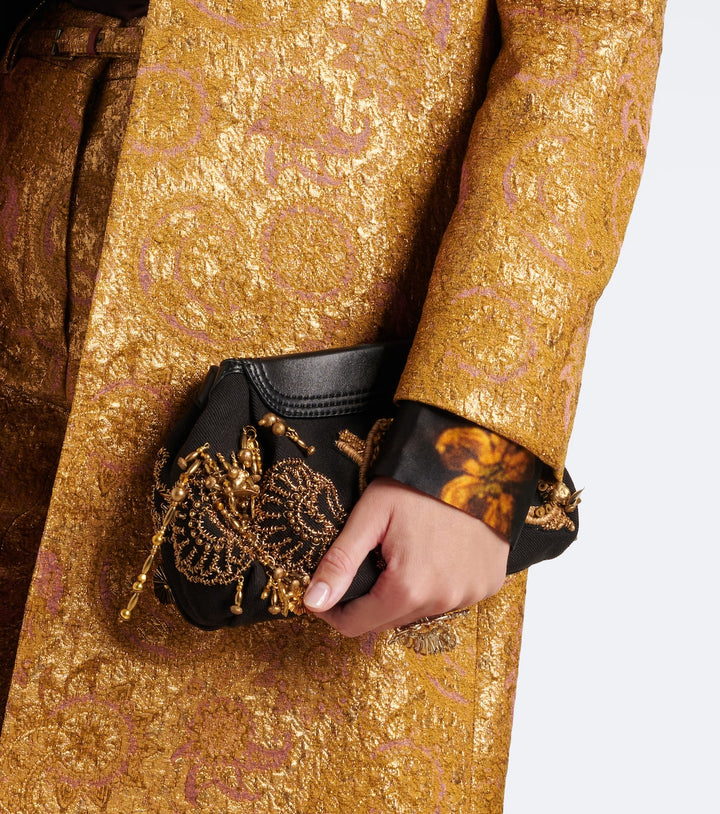 Dries Van Noten Small embellished clutch