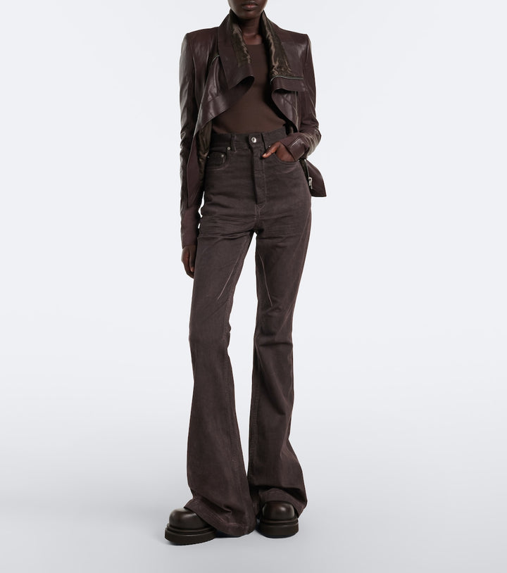 Rick Owens Beatle leather platform Chelsea boots