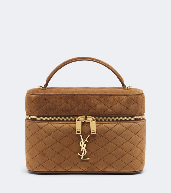 Saint Laurent Gaby Large Suede Vanity Bag