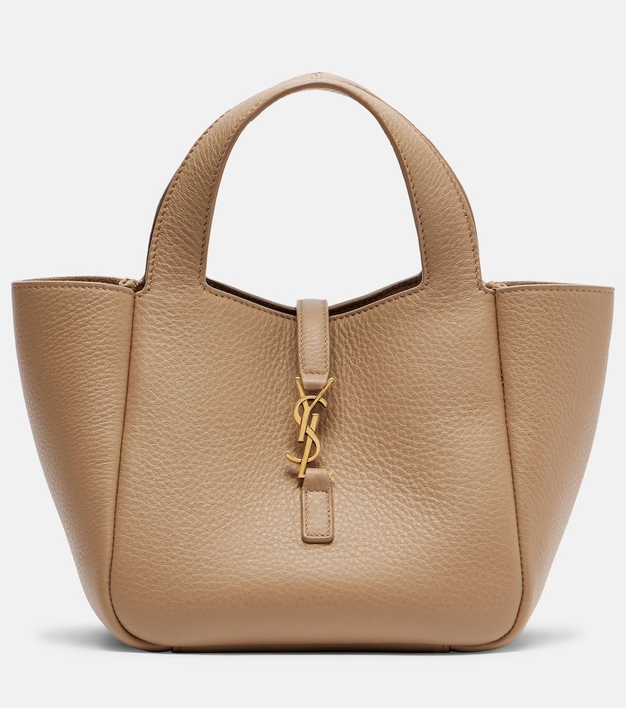 Saint Laurent Le 5 à 7 Baby Bea Leather Top-Handle Bag