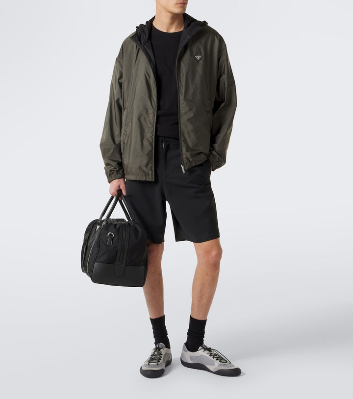 Prada Speedrock leather-trimmed sneakers