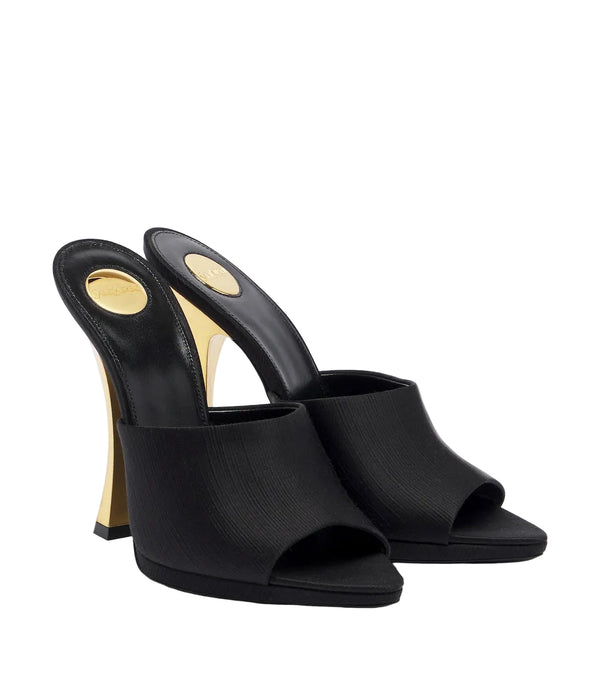Saint Laurent Leon Satin Mules