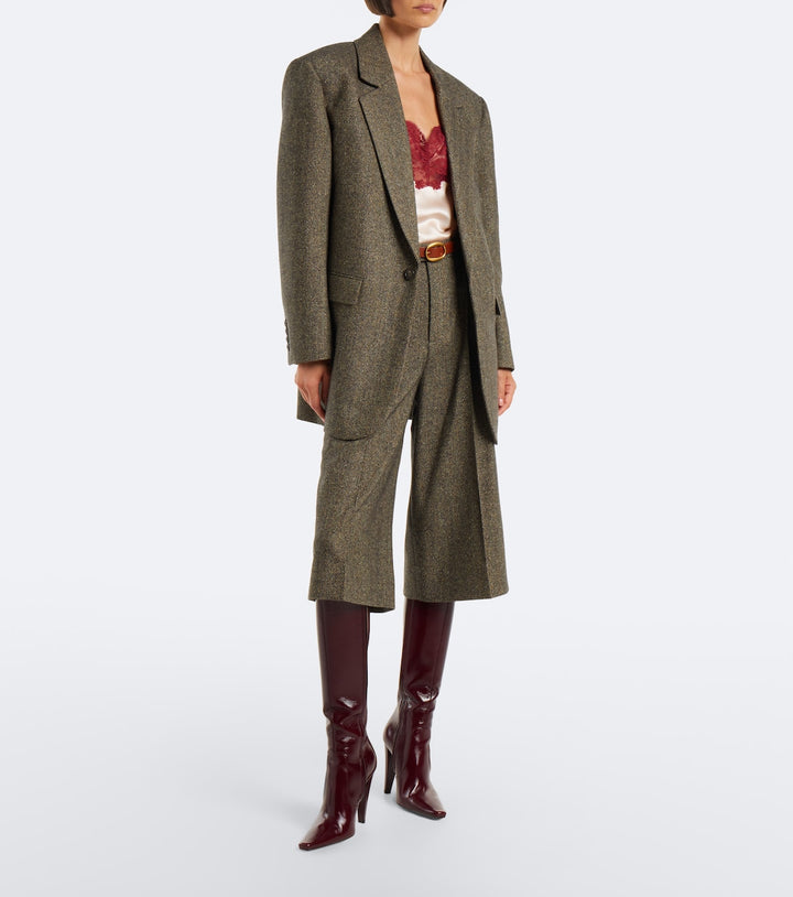 Saint Laurent 77 leather knee-high boots