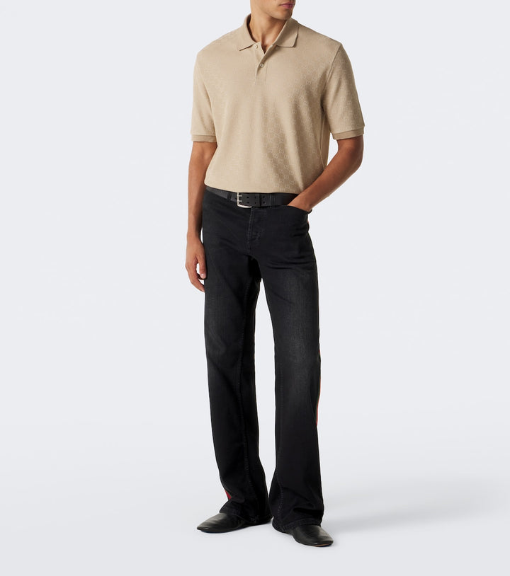 Gucci GG jacquard polo shirt