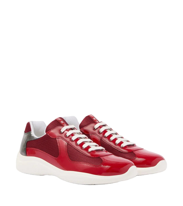 Prada America's Cup leather-trimmed sneakers