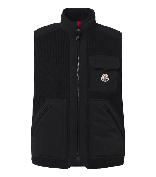 Moncler Lenevra Wool-Blend Down Vest