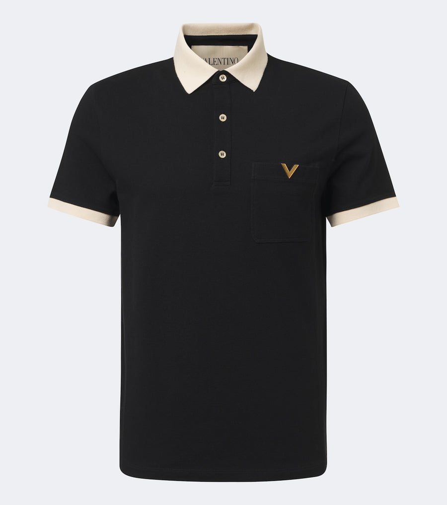 Valentino VLogo cotton piqué polo shirt