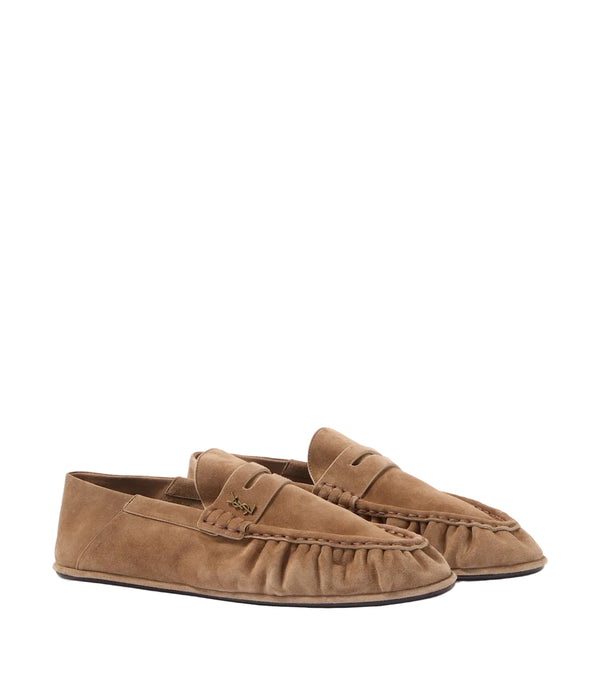 Saint Laurent Le Loafer suede penny loafers