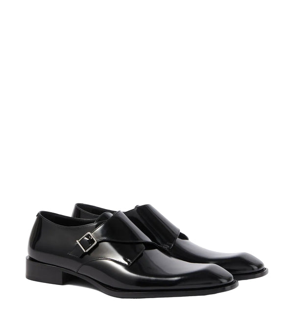 Saint Laurent Connor leather monk strap shoes