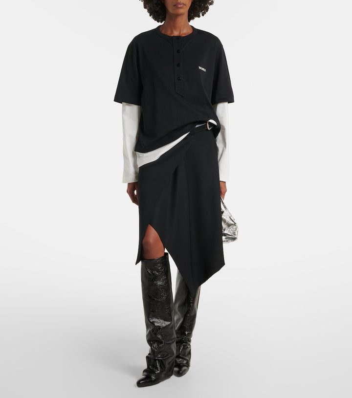The Attico Leon patent leather knee-high boots