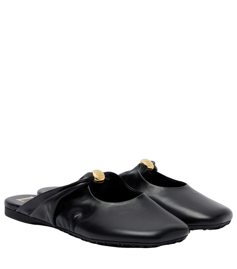 Loewe Pebble Soft Leather Mules