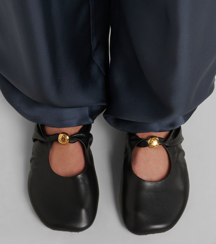 Loewe Pebble Soft Leather Mules
