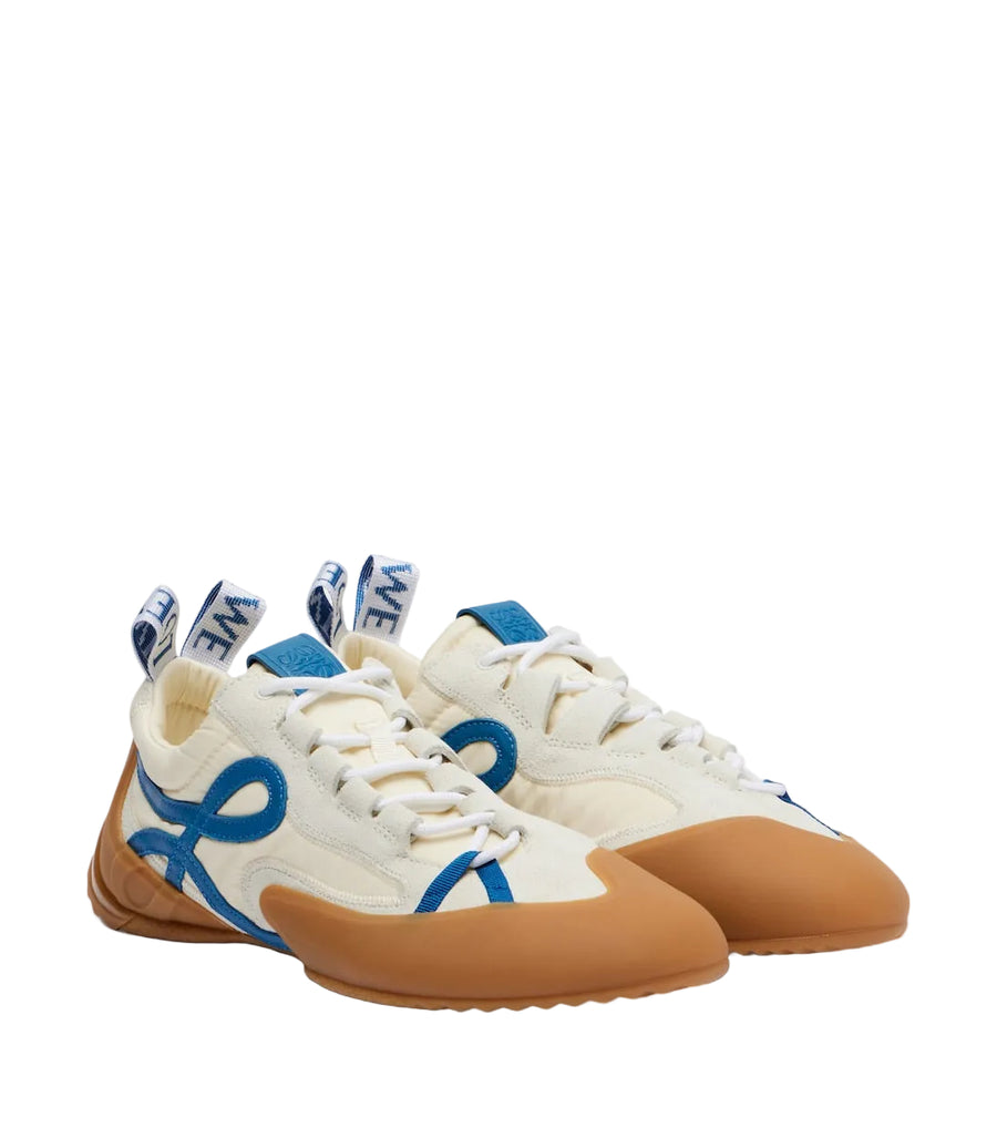 Loewe Grip Anagram Suede-Trimmed Sneakers
