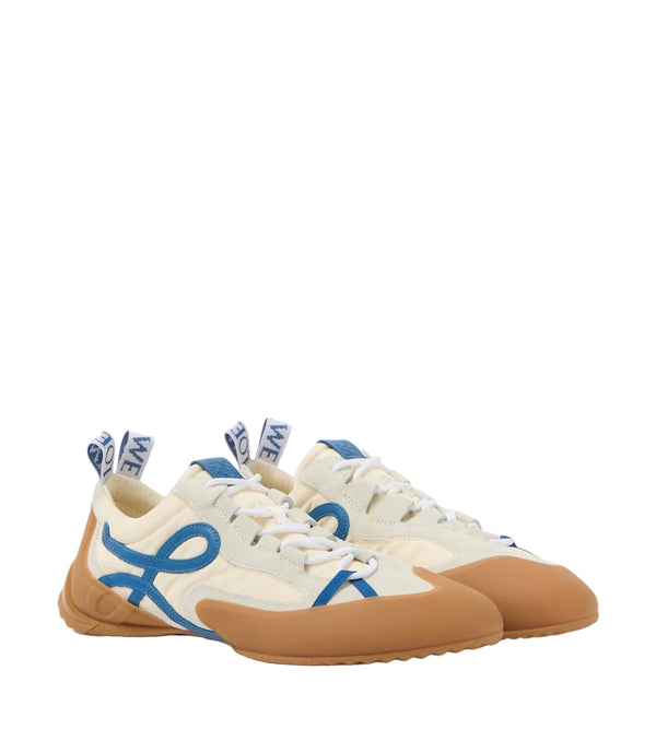 Loewe Grip Anagram Suede-Trimmed Sneakers