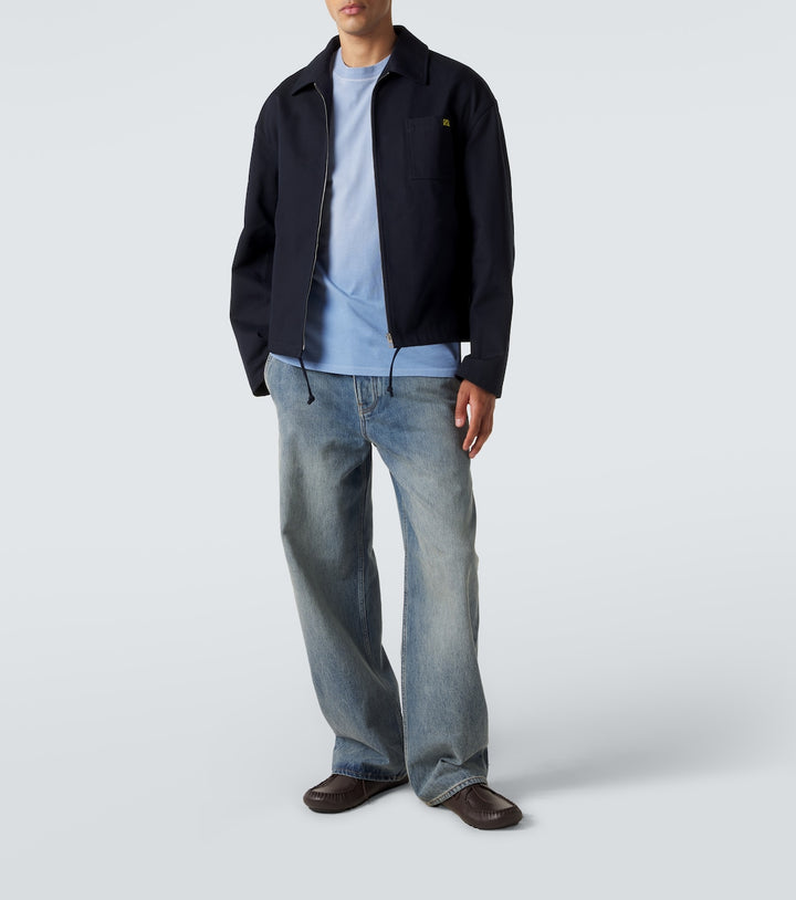 Loewe Anagram embroidered cotton T-shirt