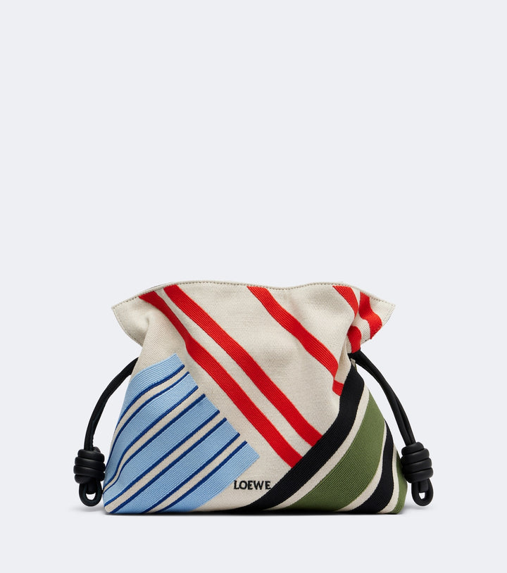 Loewe Flamenco Medium Embroidered Canvas Clutch