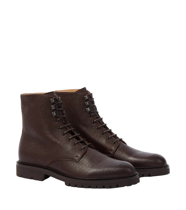 Brunello Cucinelli Leather lace-up boots