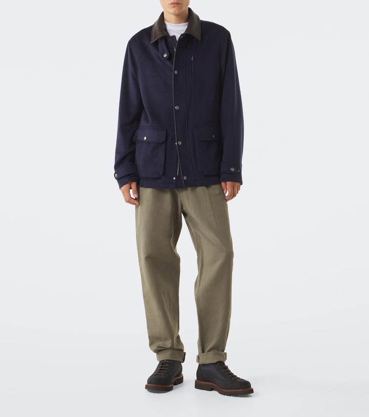 Brunello Cucinelli Suede-trimmed lace-up boots