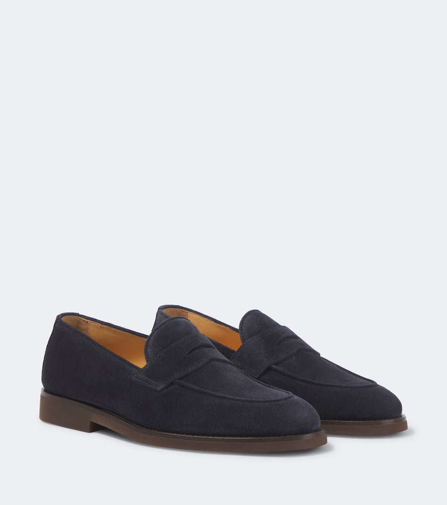 Brunello Cucinelli Suede penny loafers