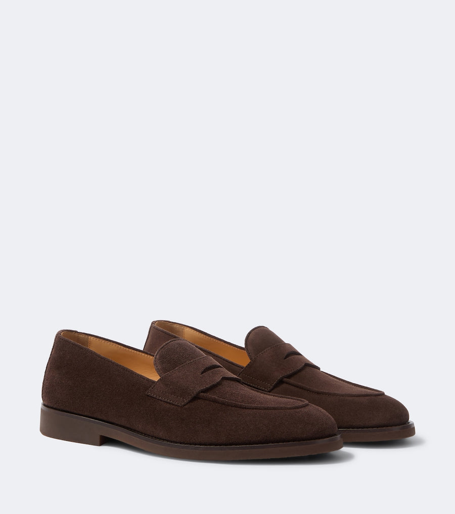 Brunello Cucinelli Suede penny loafers
