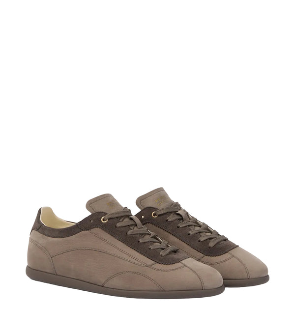 Brunello Cucinelli Suede-trimmed leather sneakers