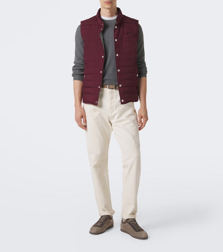 Brunello Cucinelli Suede-trimmed leather sneakers