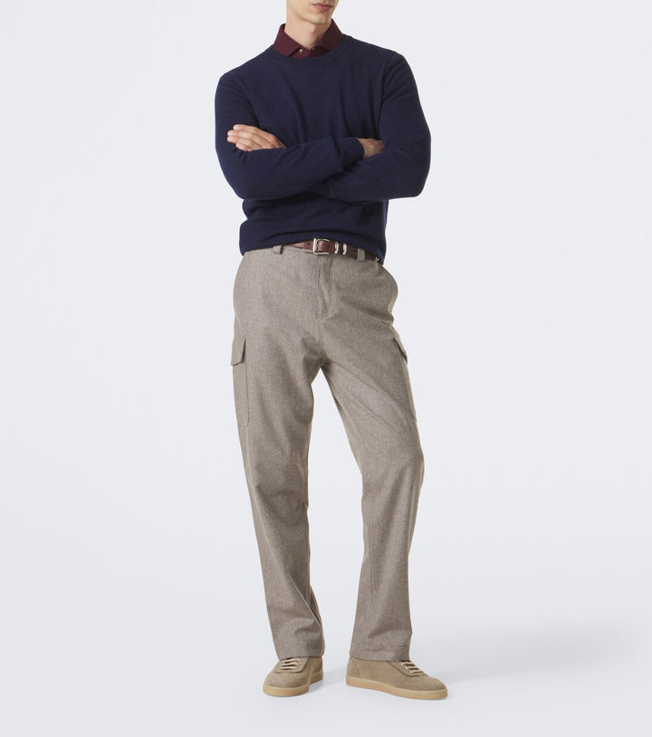 Brunello Cucinelli Leather-trimmed suede sneakers