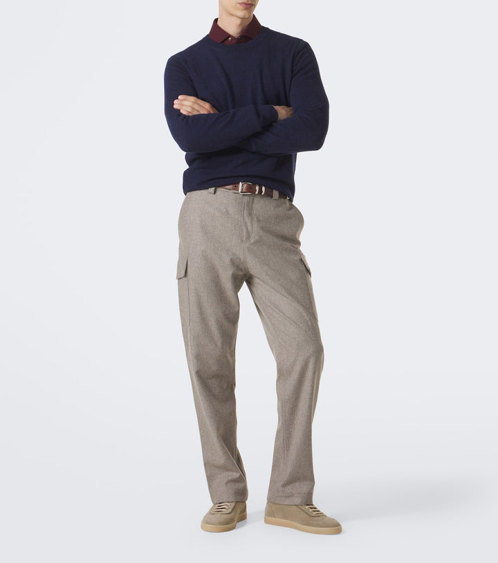 Brunello Cucinelli Leather-trimmed suede sneakers