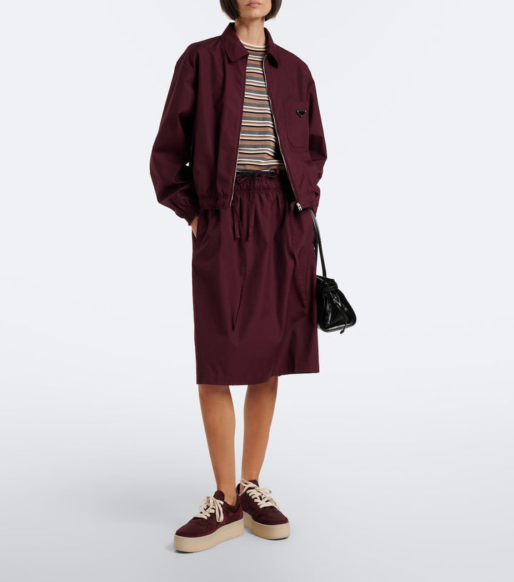 Prada Downtown Bold Re-Nylon and suede sneakers