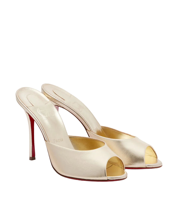 Christian Louboutin Me Dolly metallic leather mules