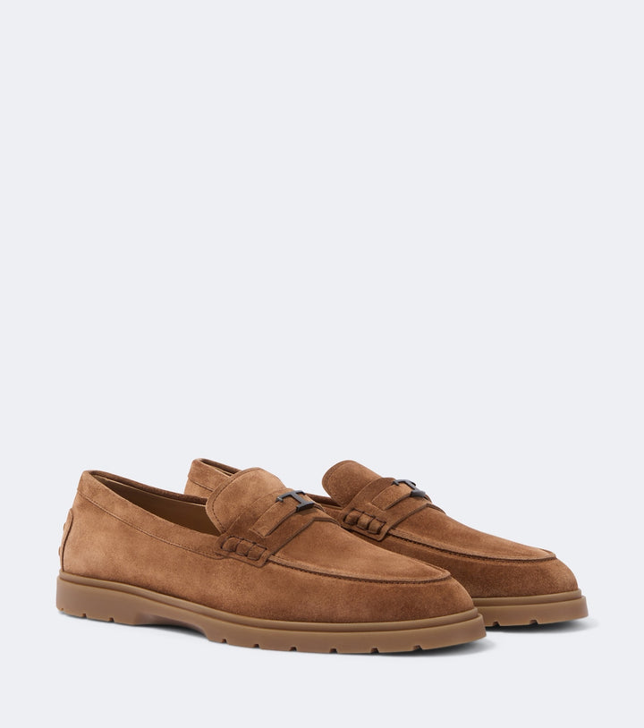 Tod's Suede Penny Loafers