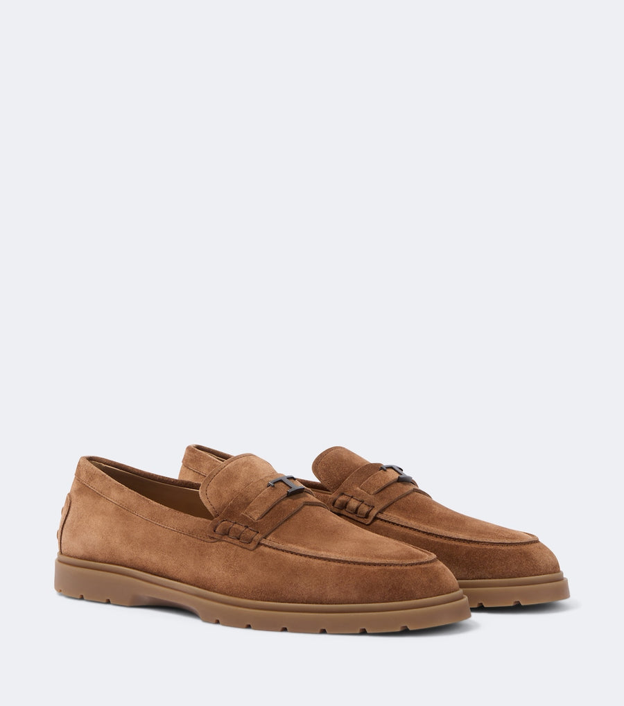 Tod's Suede Penny Loafers
