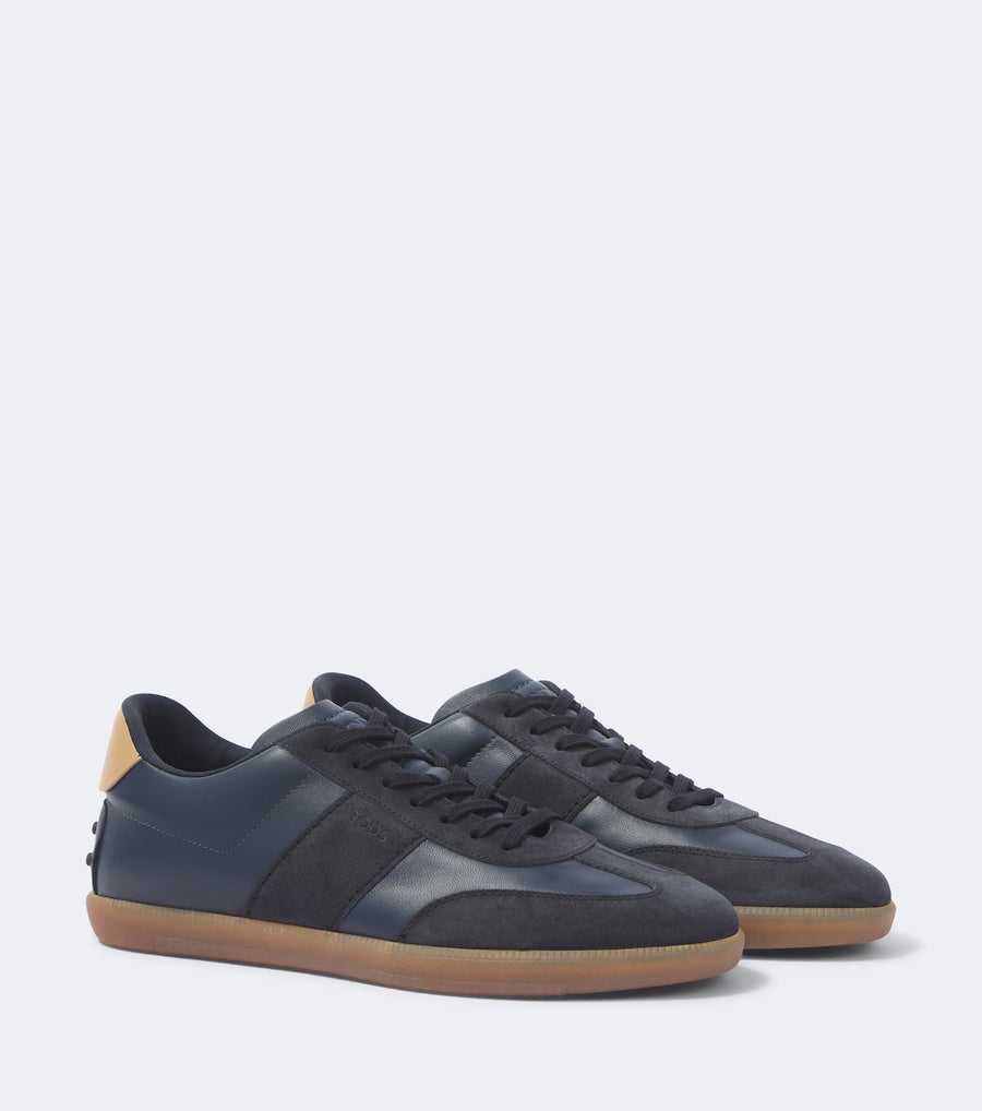 Tod's Tabs Leather and Suede Sneakers