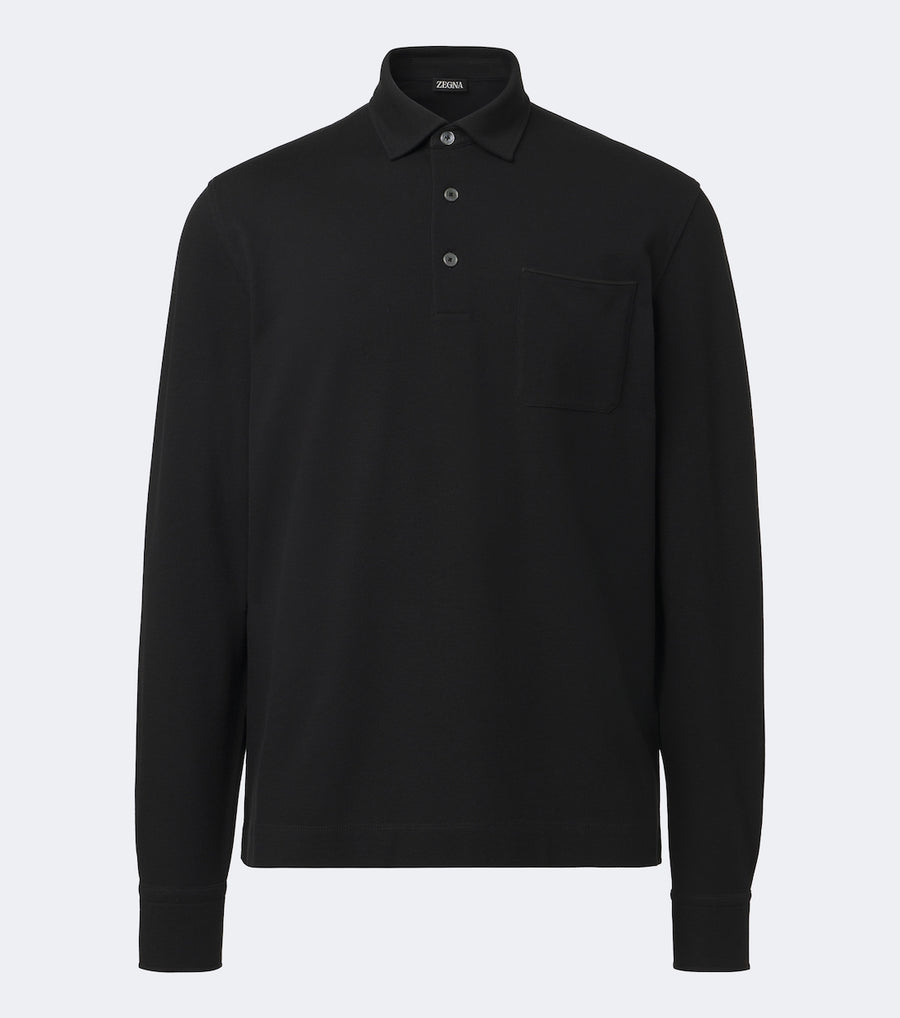 Zegna Cotton Piqué Polo Shirt