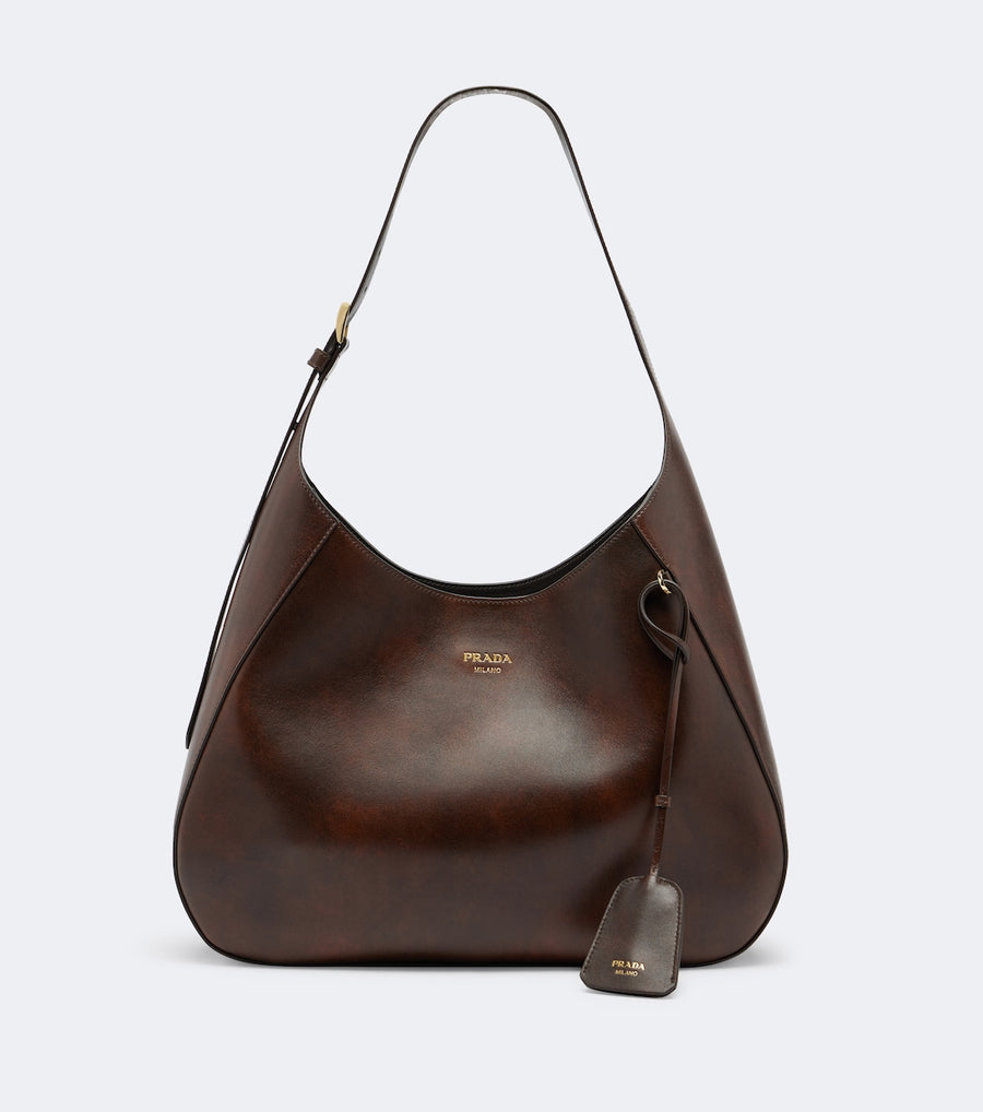Prada Boogie Large leather shoulder bag