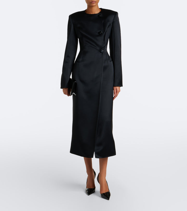 Rachel Gilbert Leeta double-breasted satin coat