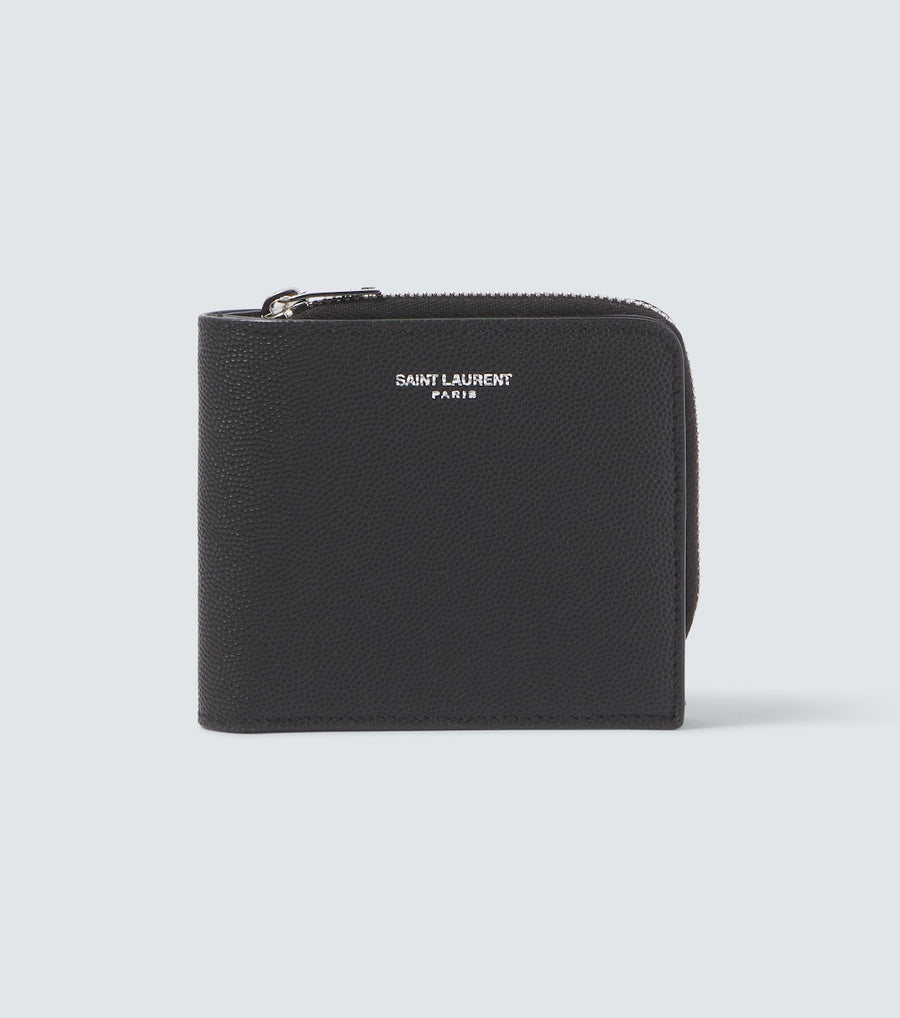 Saint Laurent East/West leather wallet